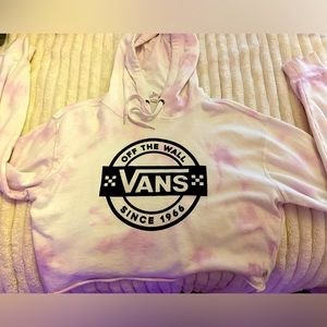 Vans off the wall cropped sweat shirt